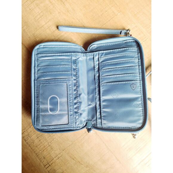 Vera‎ Bradley RFID All In One Crossbody Painted Medallions Aztec Retro 90s Blue - Picture 6 of 6